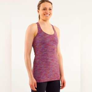 Lululemon Cool Racer Back tank top Wee Are From Space Black March Multi